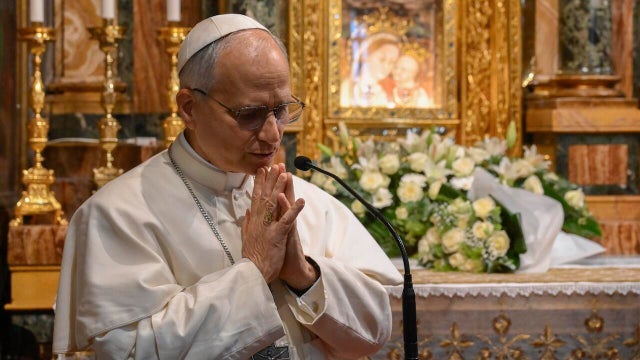 Pope Leo XIV Pays a Surprise Visit To The Marian Sanctuary Outside Rome 