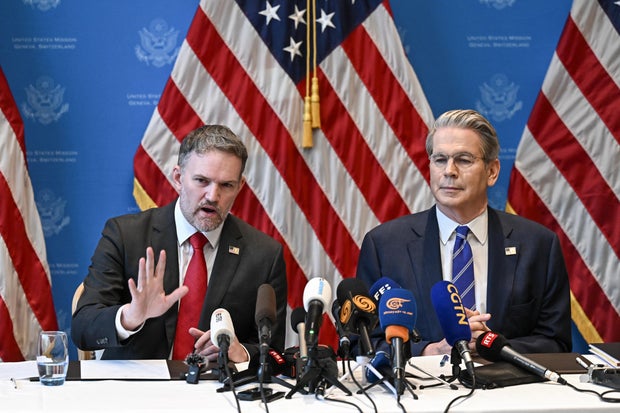U.S. and China to ease tariffs significantly for 90 days, White House announces 1 SWITZERLAND-US-CHINA-DIPLOMACY-TARIFF-TRADE