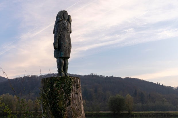 Slovenia Melania's Statue