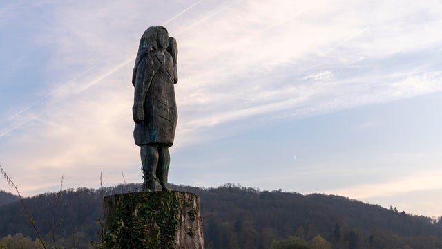 Slovenia Melania's Statue 
