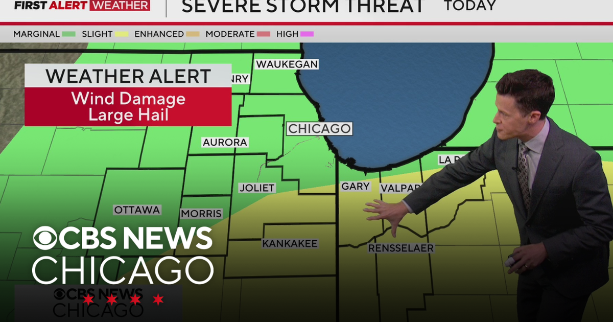 Storm threat Friday night with high winds, hail - CBS Chicago
