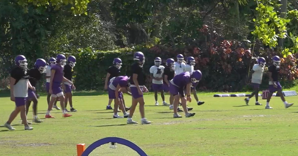 South Florida high school football players tackle heat with strict safety protocols, ice baths