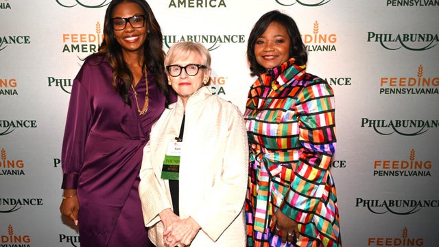 People pose for a photo at the Philabundance event 