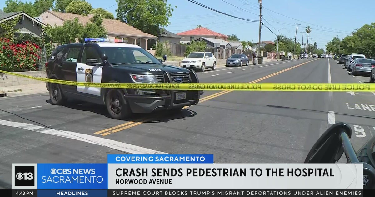 North Sacramento crash sends pedestrian to the hospital