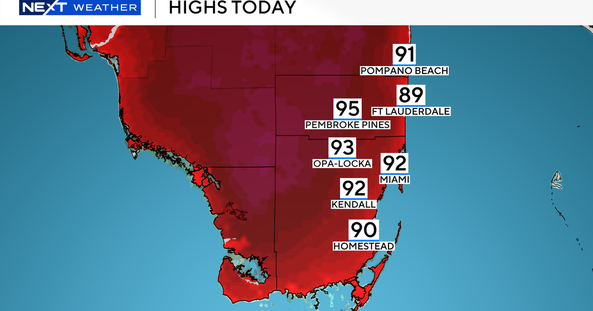 South Florida in for a toasty afternoon with