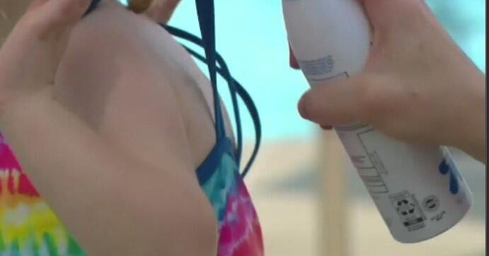 With rising temperatures it's important to remember to wear sunscreen ...