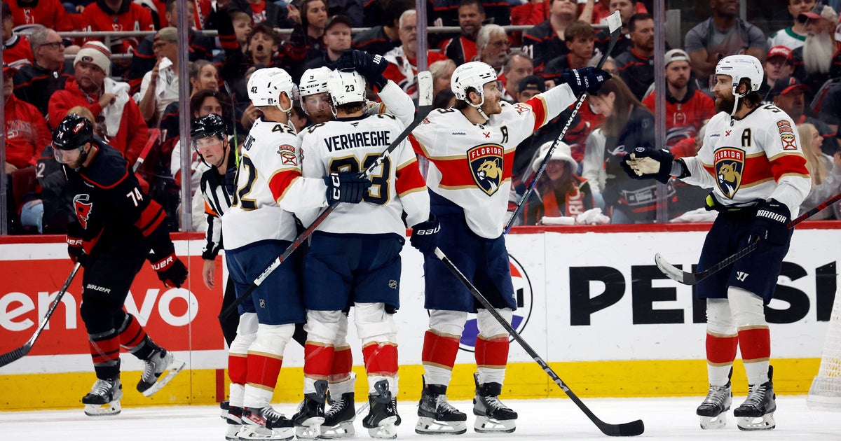Panthers roll past Hurricanes 5-0, take 2-0 lead in Eastern final