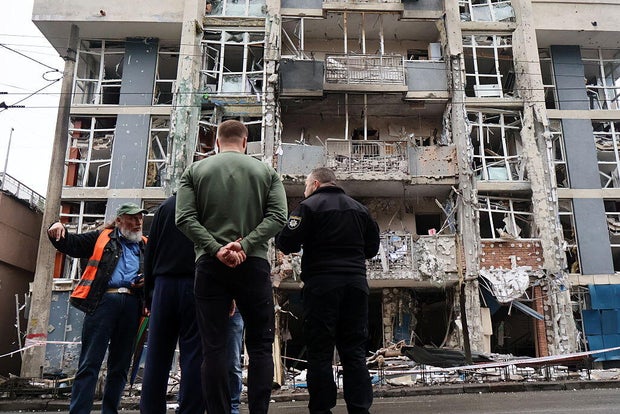 Kyiv cope with Russian Drone and missile attack 