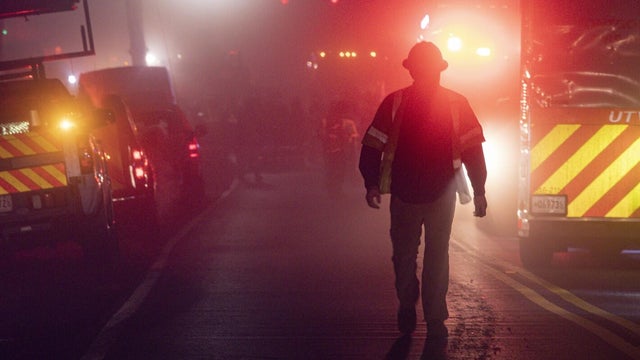Firefighter during emergency response in Maryland 
