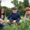 From left, "Harry Potter" actors Arabella Stanton, Dominic McLaughlin and Alastair Stout are seen in a picture provided by HBO on May 27, 2025. 