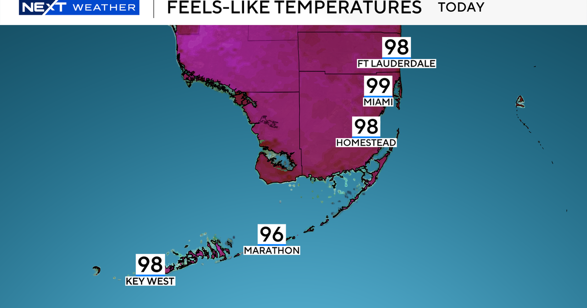Muggy start for Wednesday with isolated showers as South Florida sees