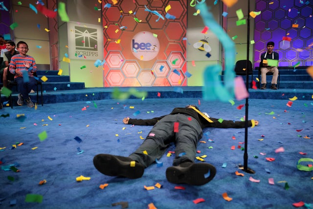 Kids Compete In The Scripps National Spelling Bee Finals 