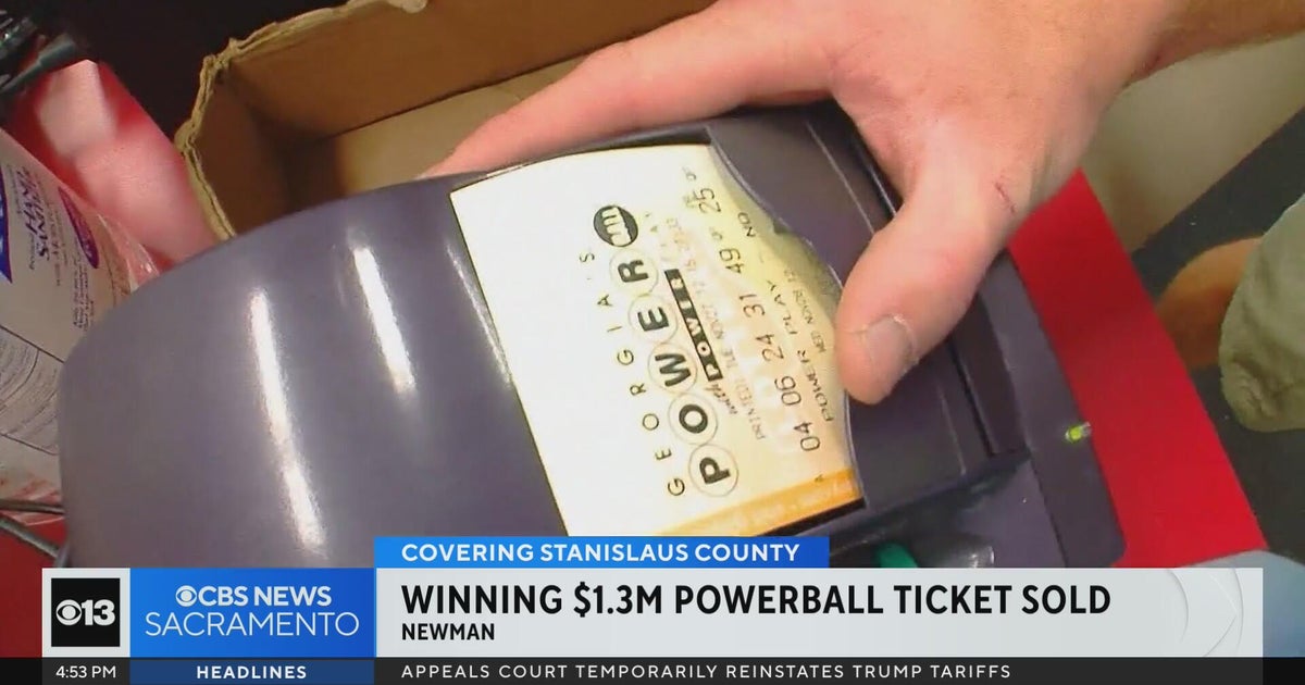 Newman store sells winning $1.3 million Powerball ticket - CBS Sacramento