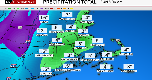 Another soggy Saturday in Massachusetts. Here's how long the rain will ...