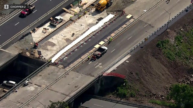 An aerial view of I-80 in New Jersey 