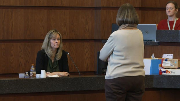 Hailey Seel and Dana Chandler in court