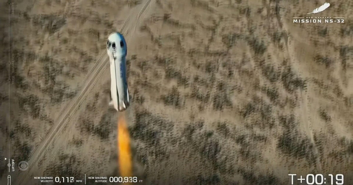 Blue Origin Spacecraft wears 6 to the edge of space Blue Origin Spacecraft wears 6 to the edge of space