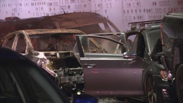 Uber driver dies, 1 injured in Philadelphia's Fishtown neighborhood after fiery crash under I-95 overpass 