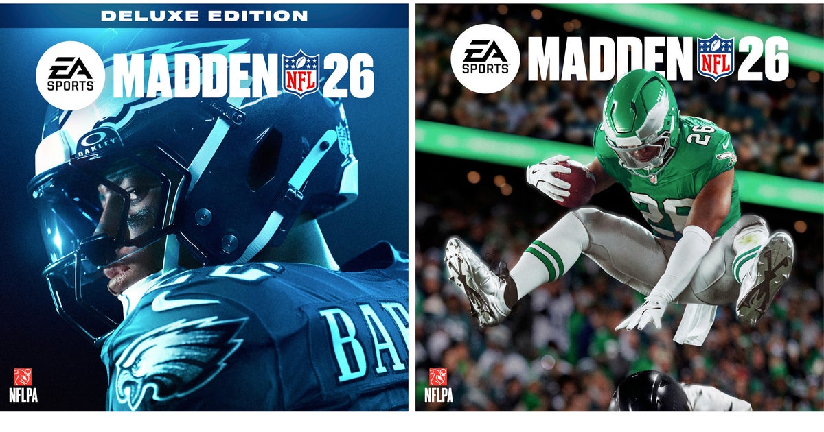Eagles star Saquon Barkley hurdles onto cover of EA Sports' Madden 26