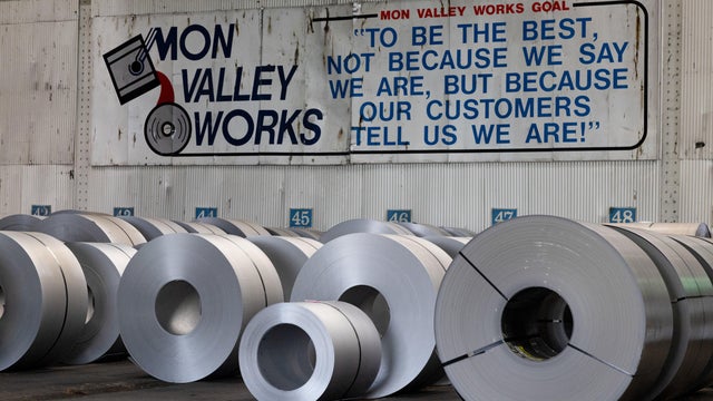 President Trump Speaks On US Steel Deal At US Steel Irvin Works 