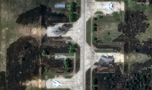Two Tu-22s Destroyed at Belaya Airbase 