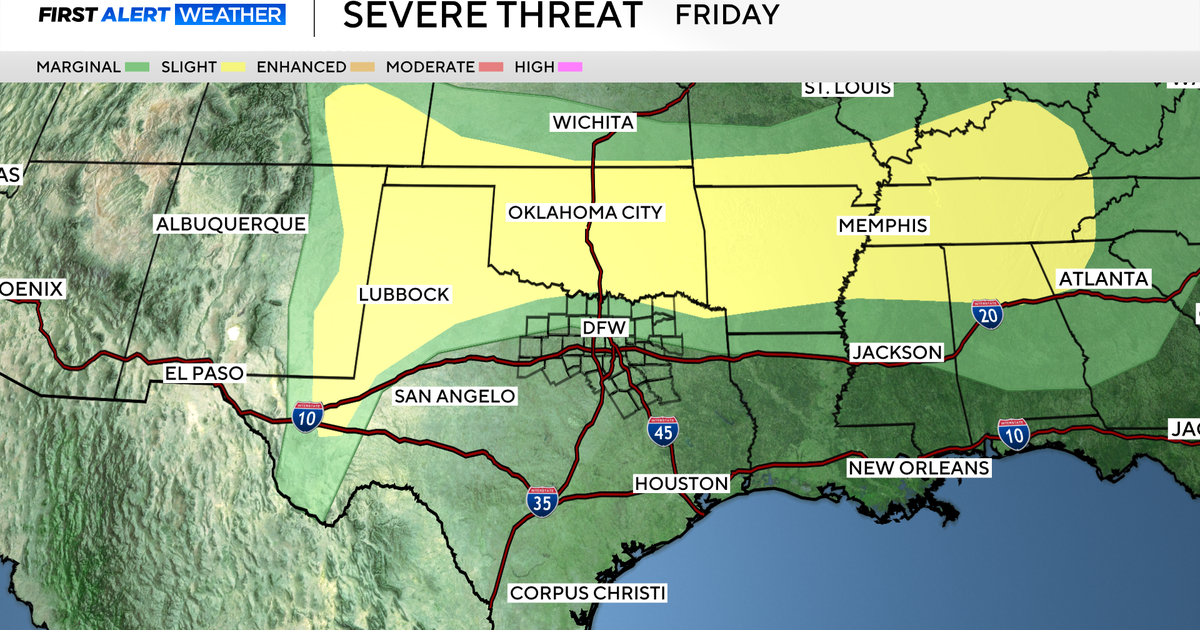Severe weather threat returns to North Texas as weekend begins 