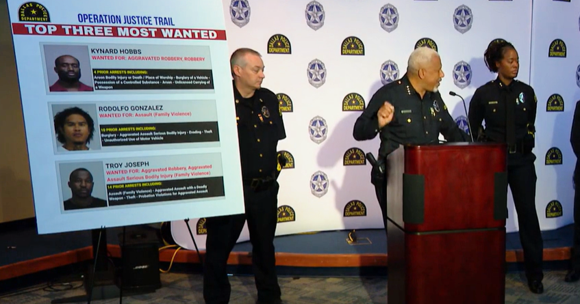 New Dallas police chief's crime crackdown nets nearly 100 arrests 