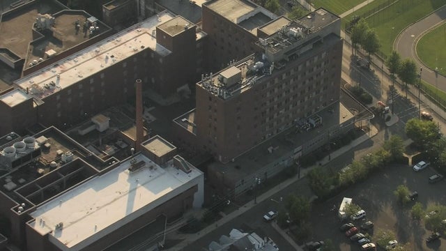 Helicopter overhead photo of the Capital Health campus in East Trenton 
