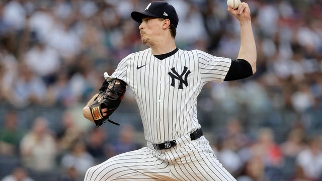 Max Fried #54 of the New York Yankees pitches during the second inning against the Cleveland Guardians at Yankee Stadium on June 05, 2025 in New York City.