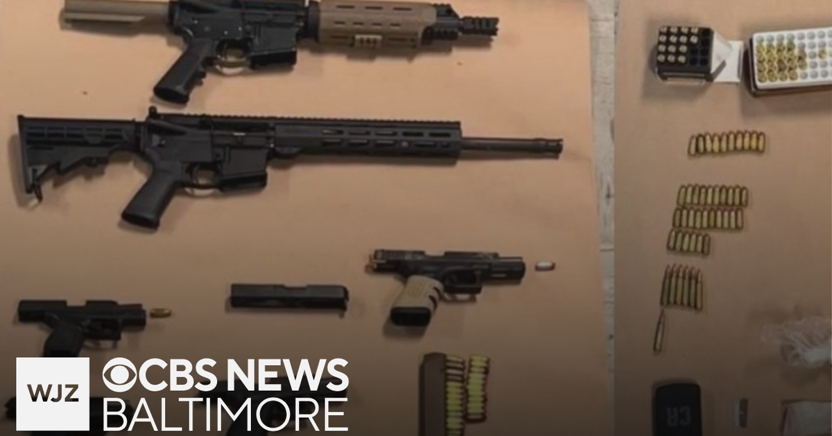 4 teens arrested with cache of weapons in Baltimore - CBS Baltimore