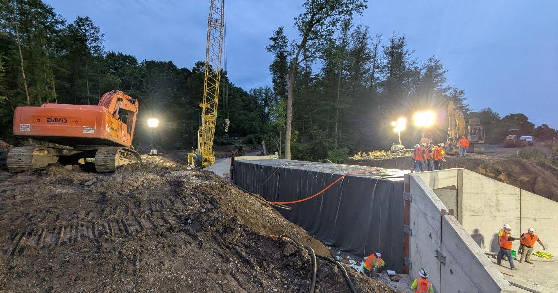 Pedestrian tunnel under construction to link two Ann Arbor parks 