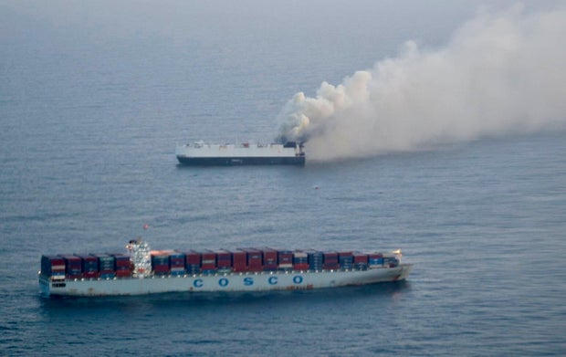 Alaska Cargo Ship Fire 