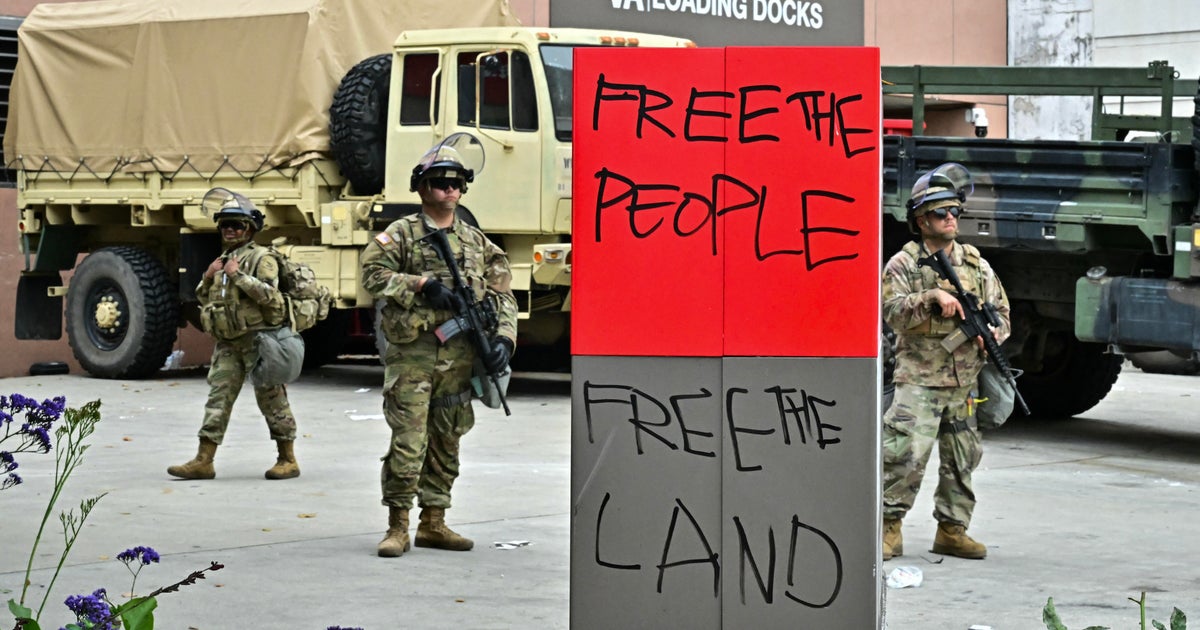 National Guard troops arrive in Los Angeles as immigration enforcement tensions escalate