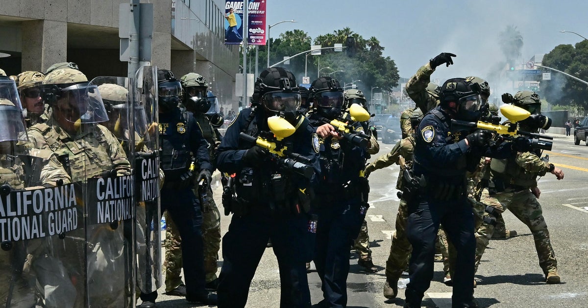 National Guard troops arrive in Los Angeles as immigration enforcement tensions escalate