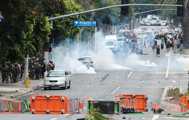 ICE ve göçmen baskınları protestoları Los Angeles