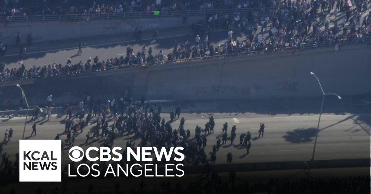 Timeline and map of anti-ICE raids protests in Los Angeles - CBS Los ...