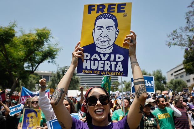 Protests Erupt In L.A. County Sparked By Federal Immigration Raids