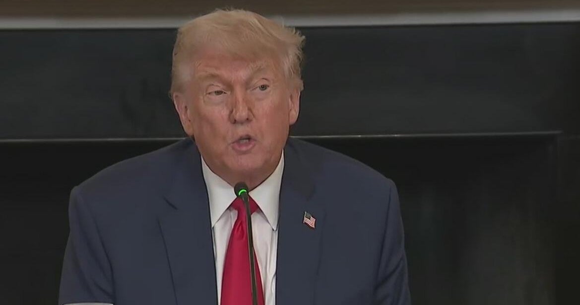 Trump ramps up rhetoric against California governor; announces investment pilot program for children - CBS Texas