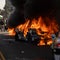 Los Angeles anti-ICE protesters clash with police, set fires downtown amid National Guard deployment