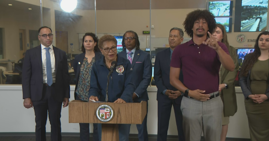 Mayor Bass says "violence and the damage is unacceptable" after Los Angeles protests 
