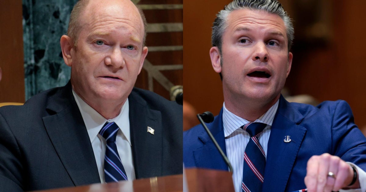 Coons blasts Hegseth for request to eliminate funding for Ukraine's war against Russia