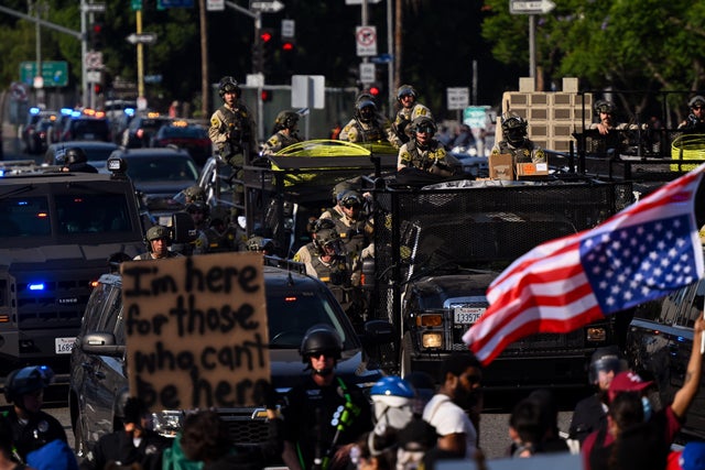 People Protest Outside The Metropolitan Detention Center In Los Angeles 