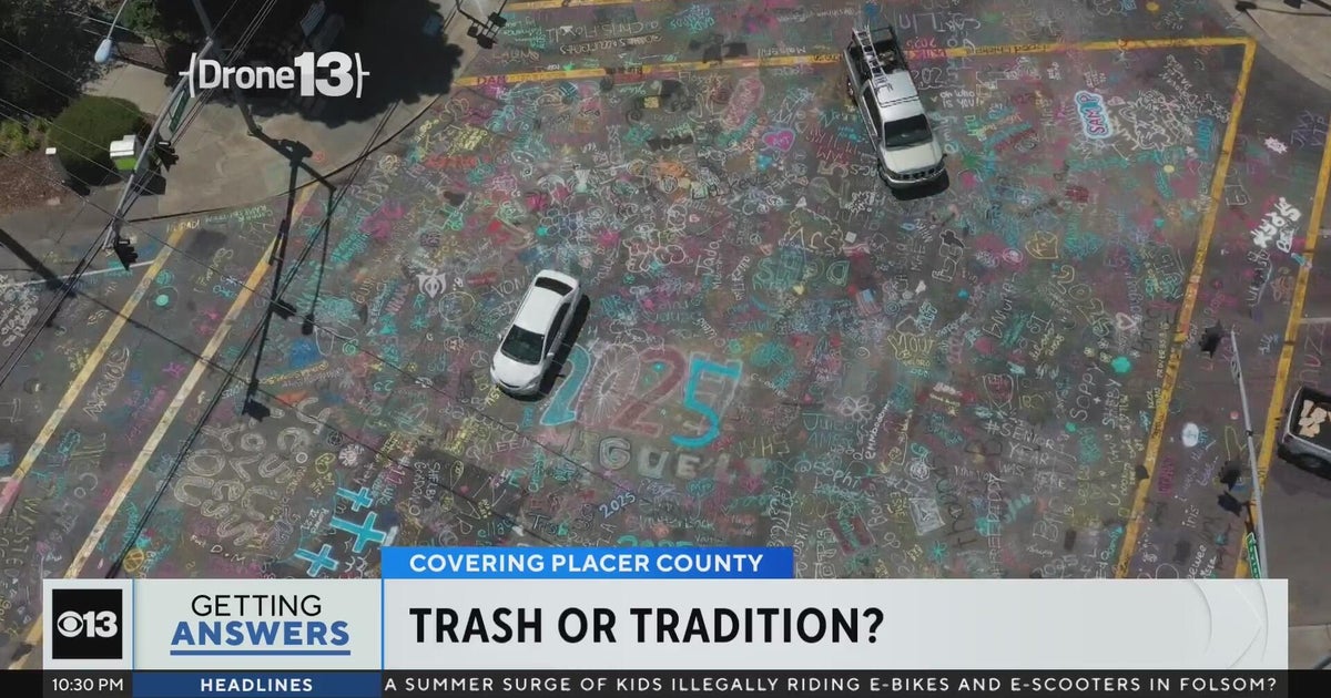 City of Loomis cracks down on graffiti from graduating seniors - CBS Sacramento