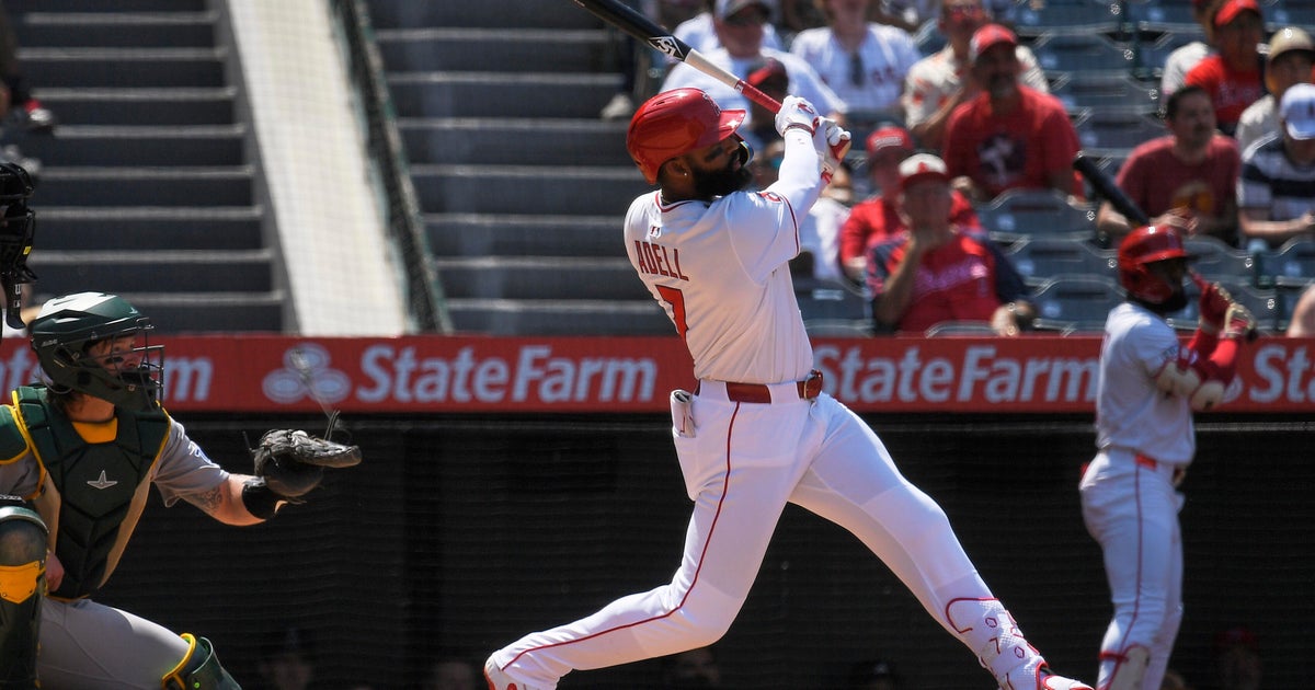 Adell homers and Angels sweep A's 6-5 despite Rooker's 2 homers 