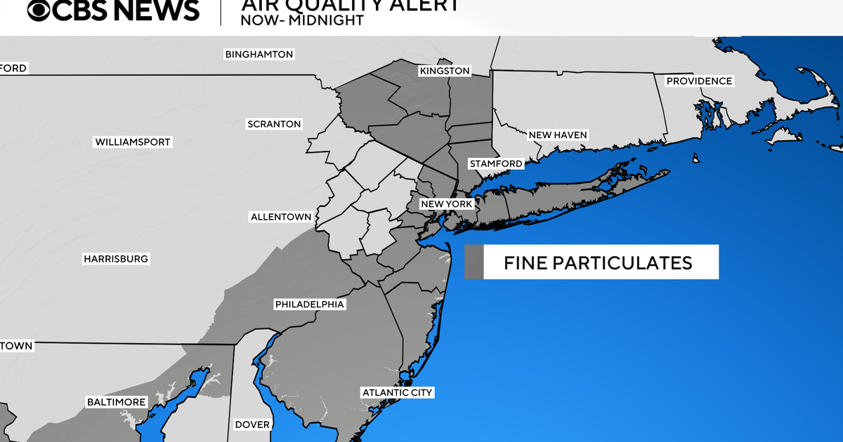 Air quality alert for NYC, Long Island and part of N.J. 