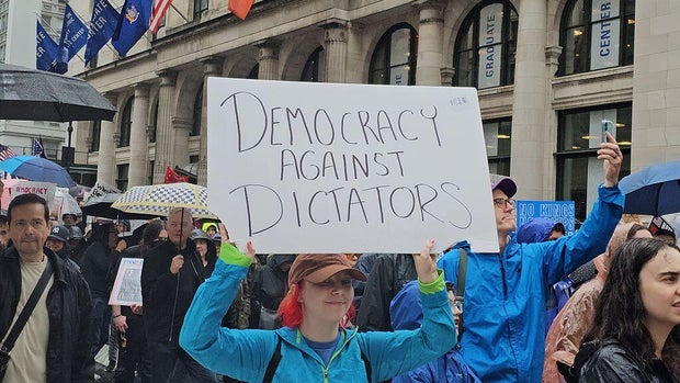 "No Kings" protest in Manhattan 