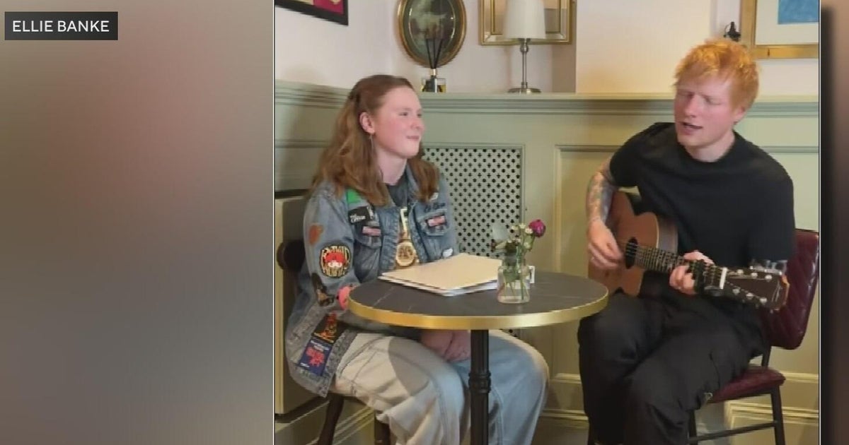 Local musician sings with Ed Sheeran after "Dive" cover goes viral 