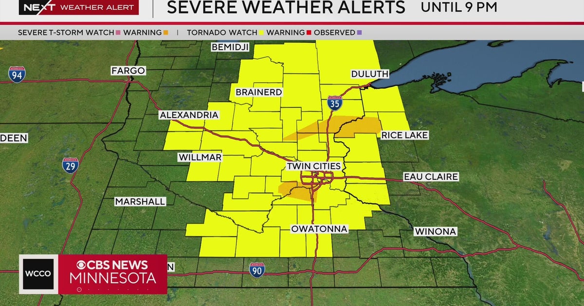 Hail reported west of Twin Cities as storms move through - CBS Minnesota