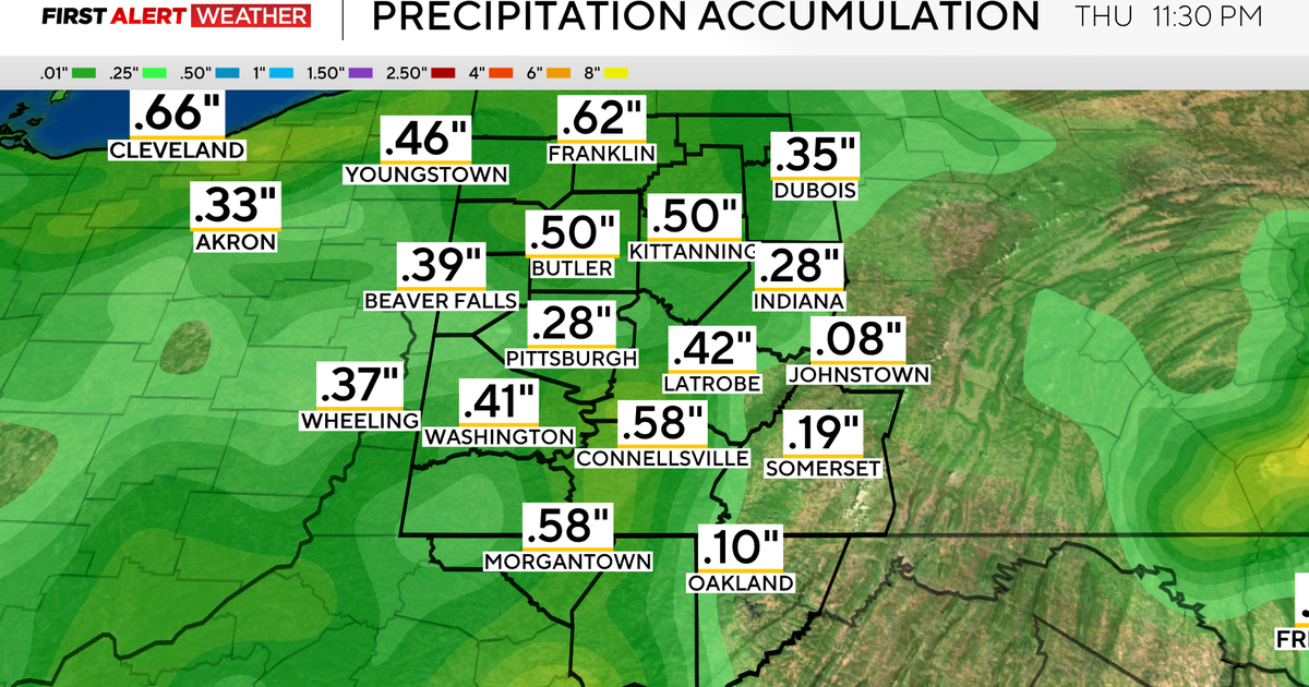 Severe thunderstorm watch issued for parts of Pittsburgh area 