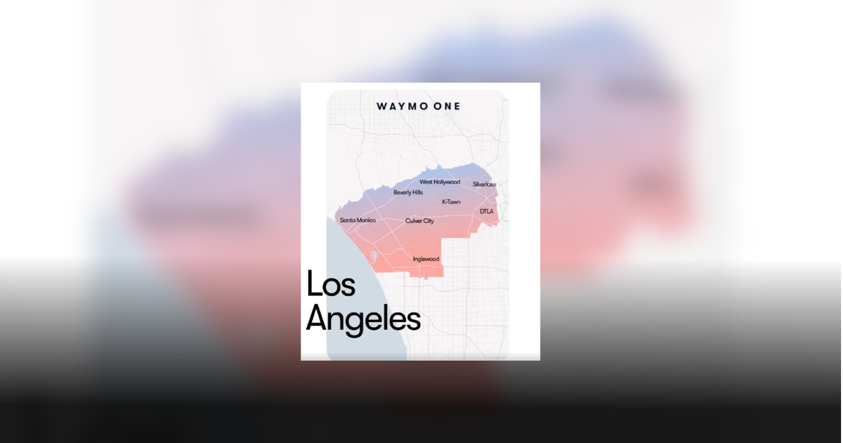 Waymo expands service area in Los Angeles County 